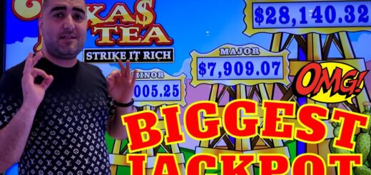 I Hit THE BIGGEST JACKPOT Ever On Texas Tea Slot Machine