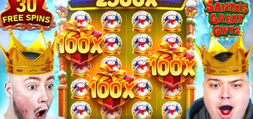 INCREDIBLE 2500X WIN On SANTA'S GREAT GIFTS!! ★ TOP 10 RECORD WINS OF THE MONTH!