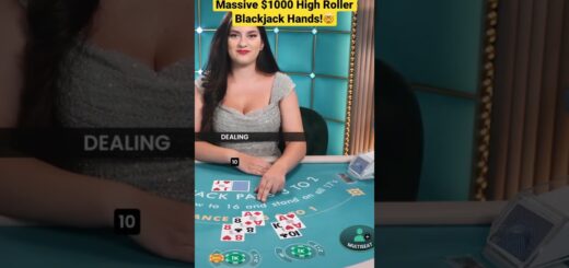 Massive $1000 High Roller Blackjack Hands! #drake #blackjack #casino #highroller #maxwin #hugewin