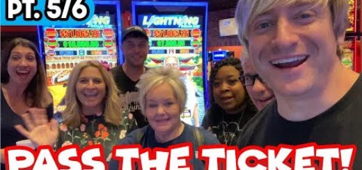 ? PASS THE TICKET - Part 5/6 ? $1200 - 6 Channels #groupslots? @GottaCoushatta #slots #casino