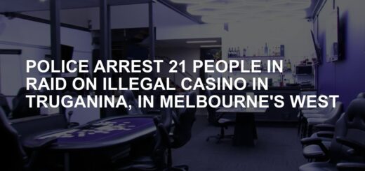 Police arrest 21 people in raid on illegal casino in Truganina, west of Melbourne