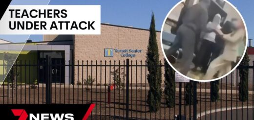 Teachers under attack in a school brawl at Tarneit | 7NEWS