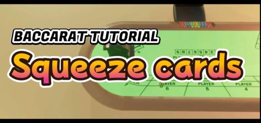 BACCARAT TUTORIAL  |  How to squeeze cards in the Casino