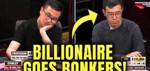Billionaire Stanley Tang Bluff Shoves With 8 High $$$ 