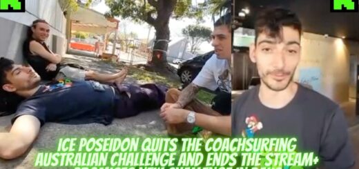ICE POSEIDON QUITS THE AUSTRALIA COACHSURFING 24/7 CHALLENGE + PROMISES NEW STREAM kickstreaming