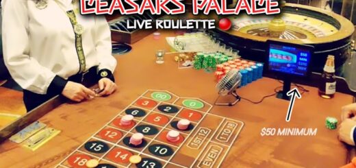 Live ROULETTE at CEASARS PALACE | $50 Minimum table | Big bets