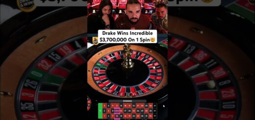 Drake Wins Incredible $3,700,000 On 1 Spin! #drake #roulette #casino #maxwin #hugewin #highroller