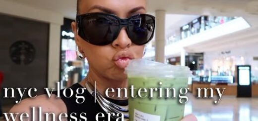 nyc vlog | entering my WELLNESS ERA trying alo yoga, hydrafacial, matcha, clean eating & exploring!