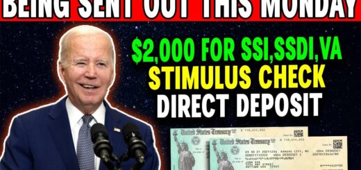 Being Sent Out This Monday! $2,000 Stimulus Checks For All Seniors on Social Security SSI SSDI VA!