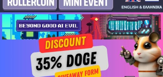 Beyond Good AI Evil Progression Event, 35% Discount Doge +Giveaway Form #rollercoin