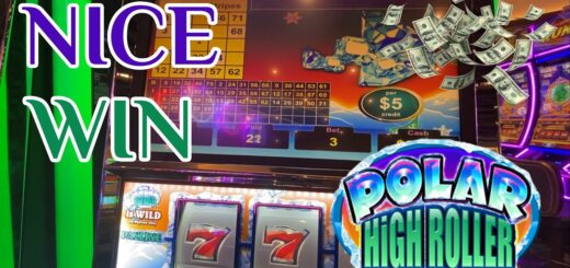NICE WIN - ? VGT $5 POLAR HIGH ROLLER ?#choctaw #choctawdurant #vgtslots #slotmachine #redscreen