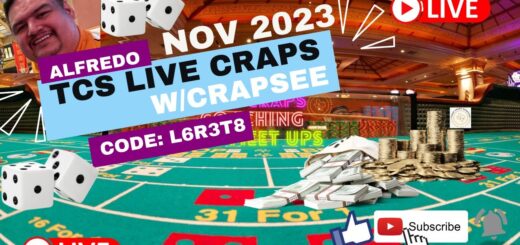 TCS LIVE CRAPS PLAY AMAZING START 24 W/11 6S & 5h6S #craps #crapslive