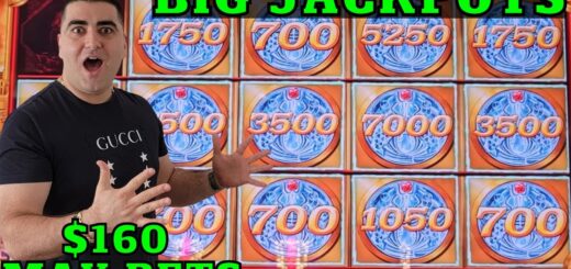 Winning BIG JACKPOTS On High Limit Slots - Up To $160 Max Bets