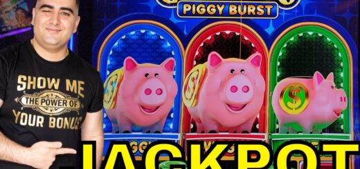 $60 Max Bet JACKPOT On Coin Trio Piggy Slot Machine