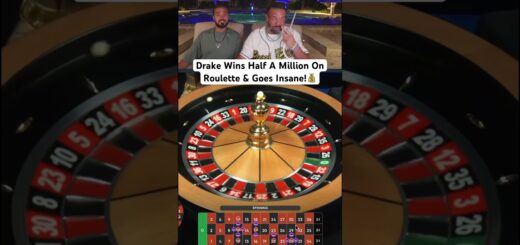 Drake Wins Half Million On Roulette & Goes Insane! #drake #roulette #casino #maxwin #highroller