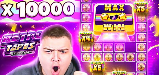 I DID IT AGAIN.. ANOTHER MAX WIN On RETRO TAPES!! (10,000X)