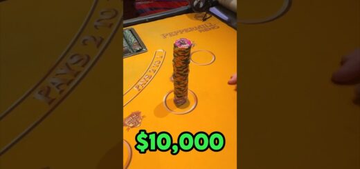 Blackjack $10,000 At Risk! #casino #blackjack #tablegames #thebigjackpot