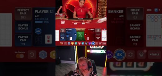 XPOSED $40,000 PLAYER BET ON BACCARAT!! @XposedLIVE  #xposed #gambling #baccarat