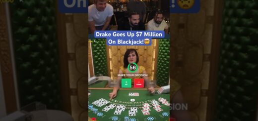 Drake Goes Up $7 Million On Blackjack! #drake #blackjack #casino #maxwin #highroller #worldrecord