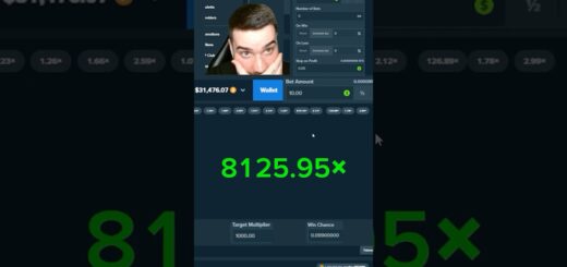 I Hit An 8000x Multi On A $10 Bet..