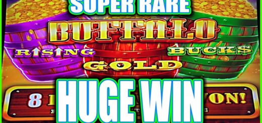 OMG RARE Triple Pop Buffalo Rising Bucks Gold! HUGE WINS Buffalo Triple Power Slot