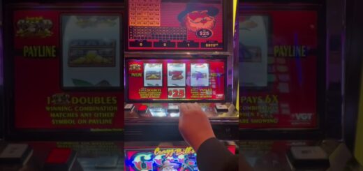 Quick $6k #handpay in 90 seconds playing #highlimitslots at @choctawcasinos Crazy Bill slots!