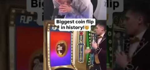 Biggest coinflip in history! #gambling #casino #onlinecasino #blackjack #responsiblegambling