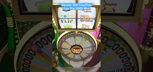 Monster 50X CrazyTime Coin Flip 1250X Win! #crazytime #slots #casino #maxwin #highroller #bigwin