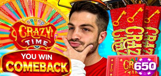UNREAL HIGH ROLLER CRAZY TIME COMEBACK!!!