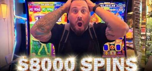 INSANE $8000 SPINS DID THIS ON MO MO MO MUMMY